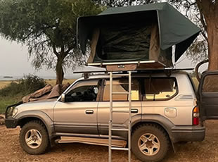 Car hire, camping with a driver in Rwanda and East Africa