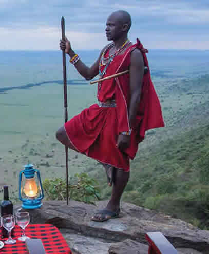 masai tribes man in Serengeti National Park